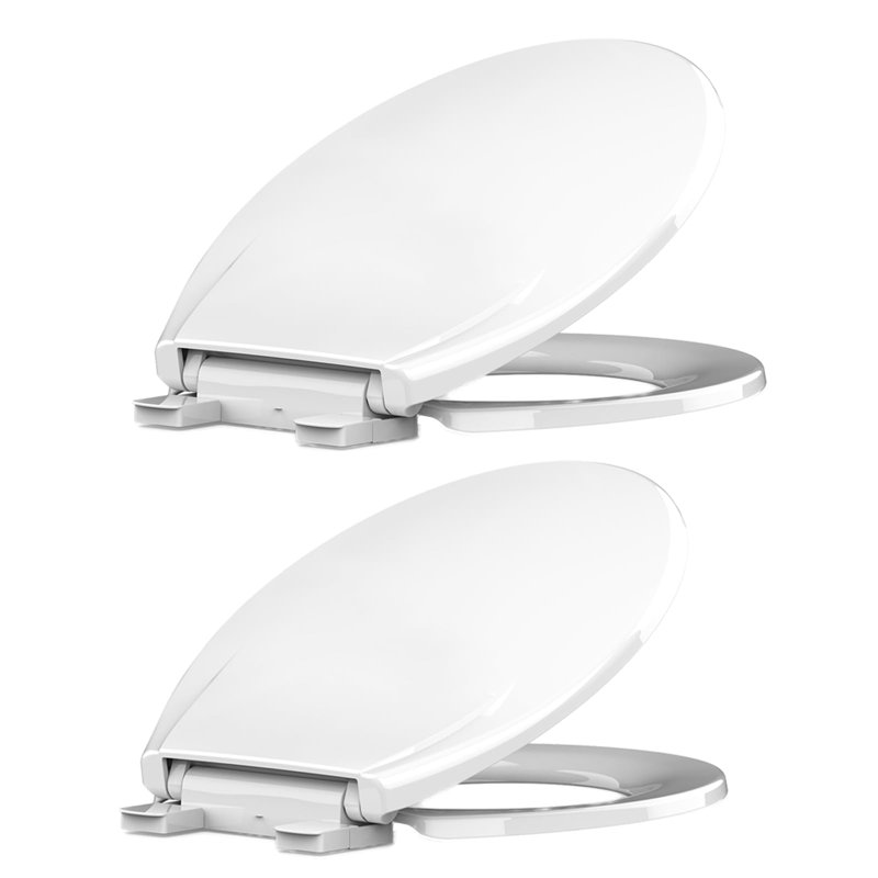2 Pcs Toilet Seat Round,Toilet Seat With Quick-Release And Quick-Attach, Plastic Toilet Seat With Soft Close