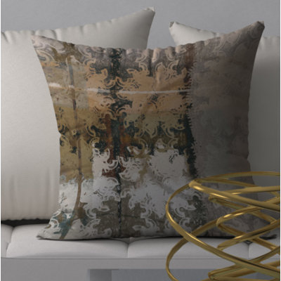 Abstract Reversible Throw Pillow
