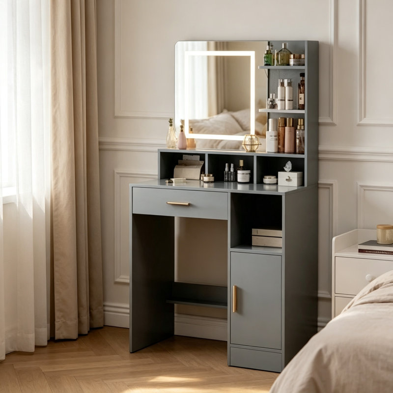 Dressing Table, Grey