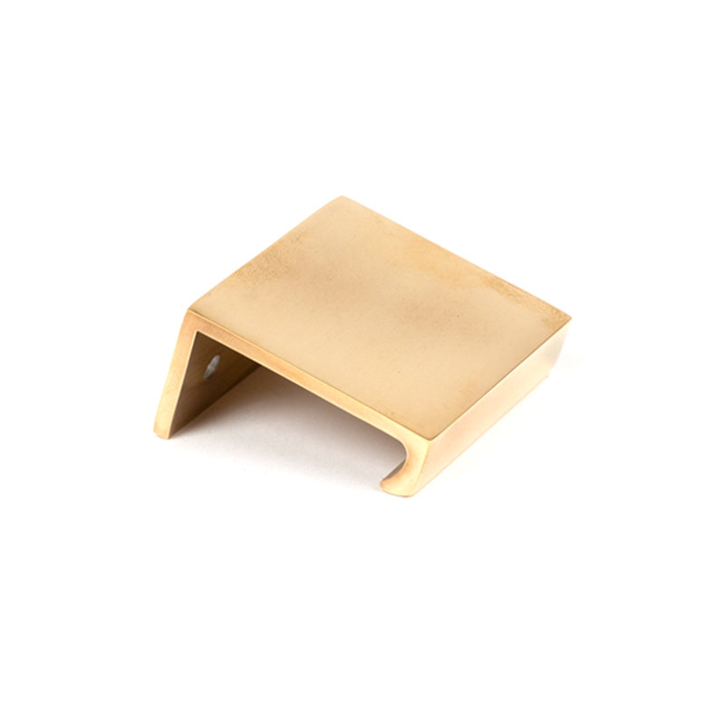 Polished Brass 50Mm Plain Edge Pull, 3 cm, Aged Brass