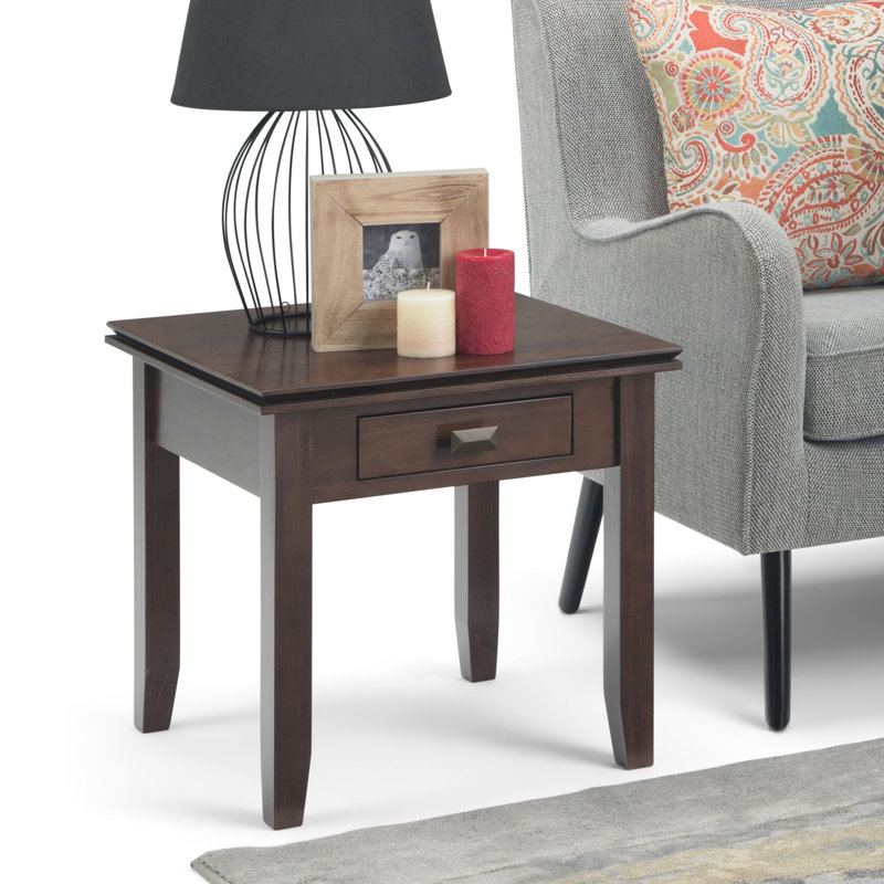 Modern - Table de bout - Brun tabac, Marron foncé