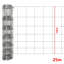Abbaas 80cm H x 2500cm W Silver Mesh Wire/Mesh Fence