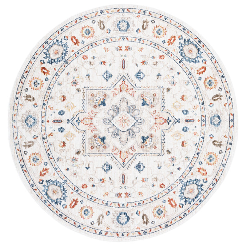 Elazer Olympia Performance Oriental Rug, Round 6'