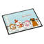 Tapis d'extérieur antidérapant Burlap Merry Christmas-18736617