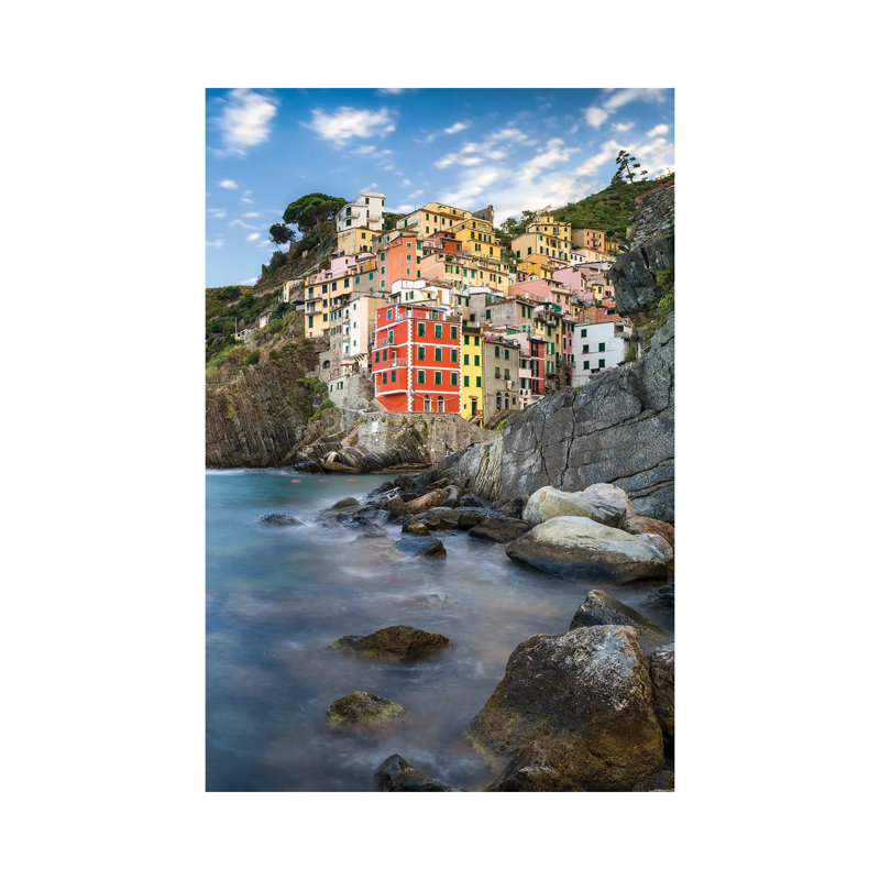 Ville de Riomaggiera, Cinque Terre, Italie, H 40 po x l 26 po x P 1,5 po