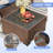 Ensemble de conversation modulaire en rotin avec table basse-1891678096