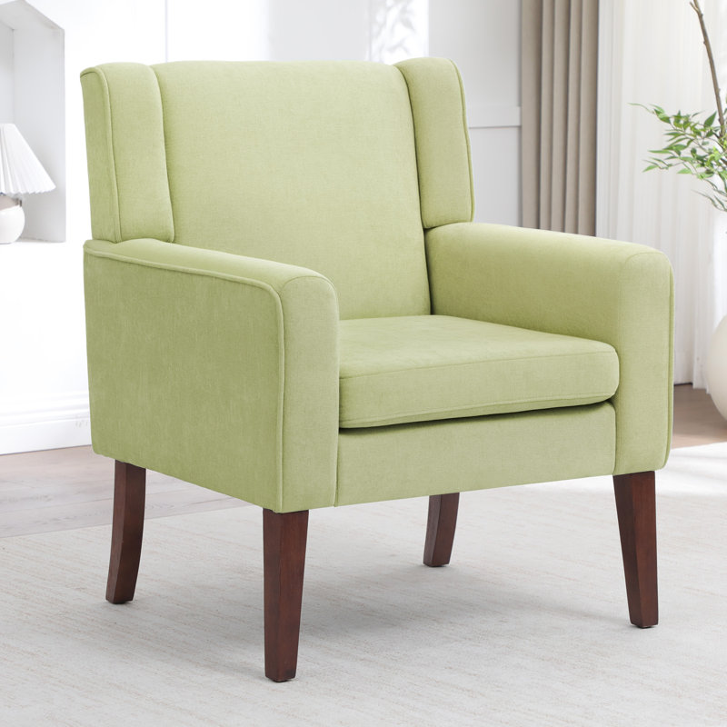 Chaises d'appoint Mid-Century avec coussins amovibles, Vert