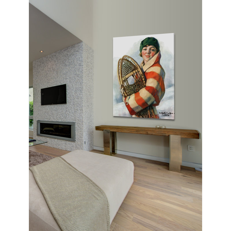 « raquettes », reproduction d’art sur toile tendue, H 31 po x l 24 po x P 1,5 po