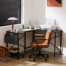 Hussan 50" Wide Reversible L-Shape Desk with Storage Bag