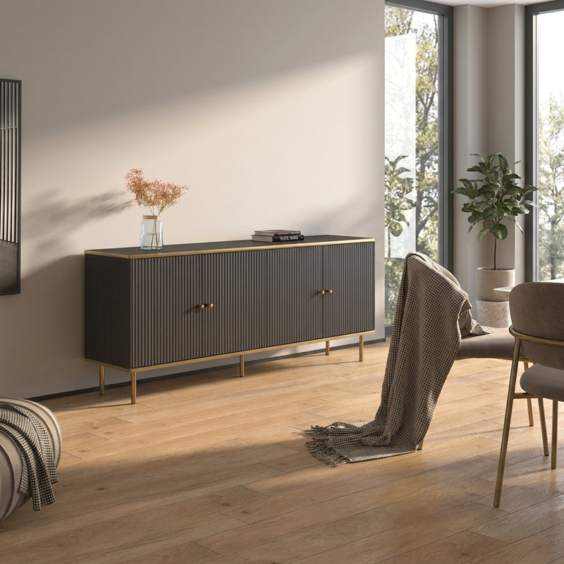 Buffet noir 71,7 po Camelia, Noir