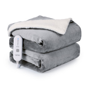 Heating Blanket, Thick Tufted Electric Blanket Throw With 6