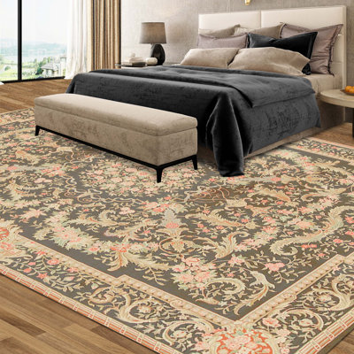 Tapis rectangulaire noué à la main