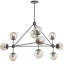 Lustre linéaire moderne Spoutnik à 10 lumières Wyckhoff