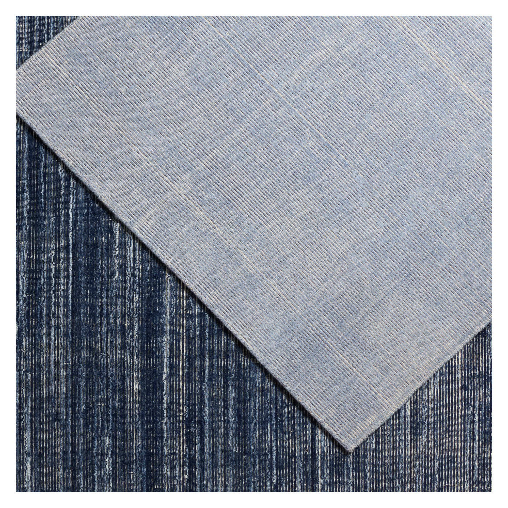 Caron Performance Light Blue/Cream Indoor/Outdoor Rug, Rectangle 9' x 12'