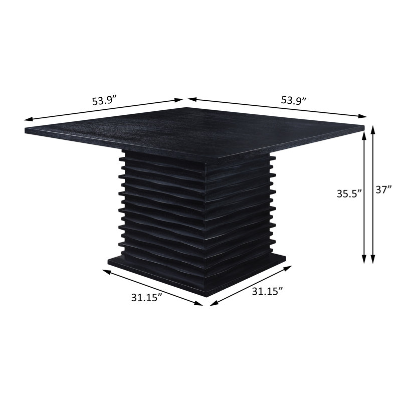 Quantis Square Counter Height Table in Black