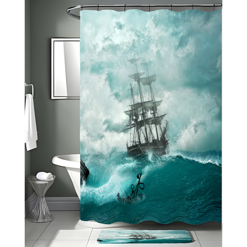 Lerma Shower Curtain, 83" H x 70" W