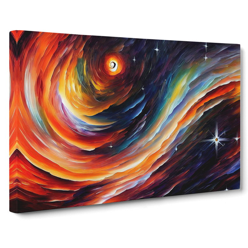 Wonderful Galaxy Abstract - Wrapped Canvas, 35cm H x 50cm W x 3cm D