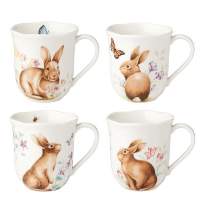 Tasses 4 pièces Butterfly Meadow Bunny