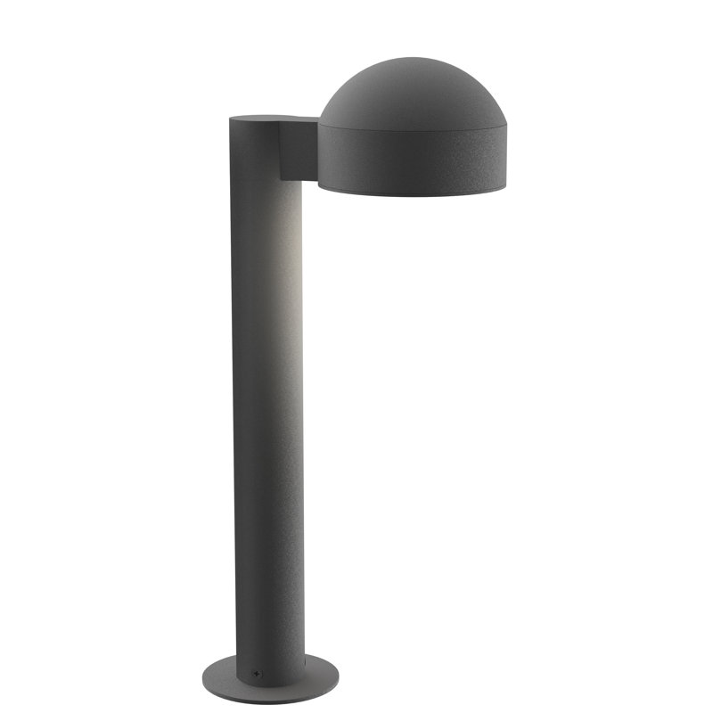 Reals LED Bollard Light, Gray, 29.75" H x 5" W x 7.75" D