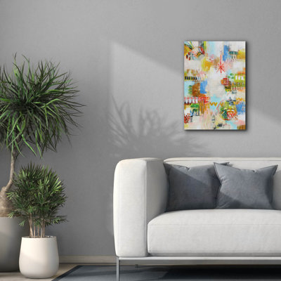 Epic Graffiti 'Exuberant Summer'  by Katherine Irvin Canvas Wall Art, 18" x 26"