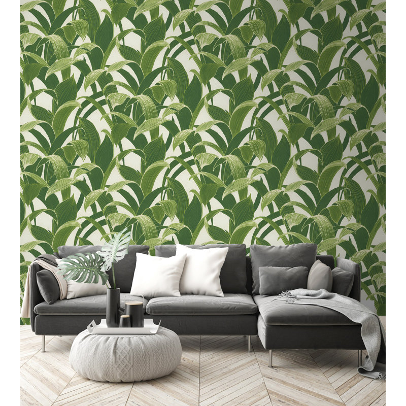 Rouleau de papier peint adhésif en l 216 po x l 20,5 po banana oliveraies Korey