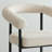 46"–83" Modern Extendable Dining Set With Convertible Round-To-Oval Table & Upholstered Bouclé Arm Chairs-1251284470