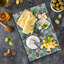 Planche à découper en verre trempé Ambesonne rétro, boules à tricoter, gris corail, vert réséda rétro