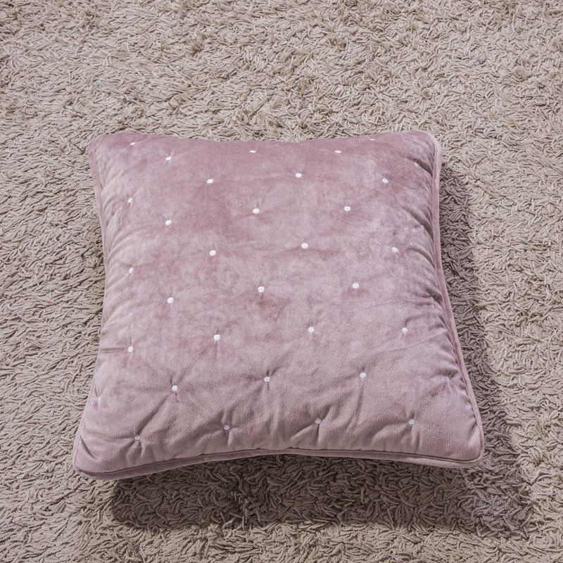  Housse de coussin en velours Velvety Dreams, Mauve