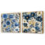 Doynton - Ensemble de 2 collages carrés floraux-101853114-101853112