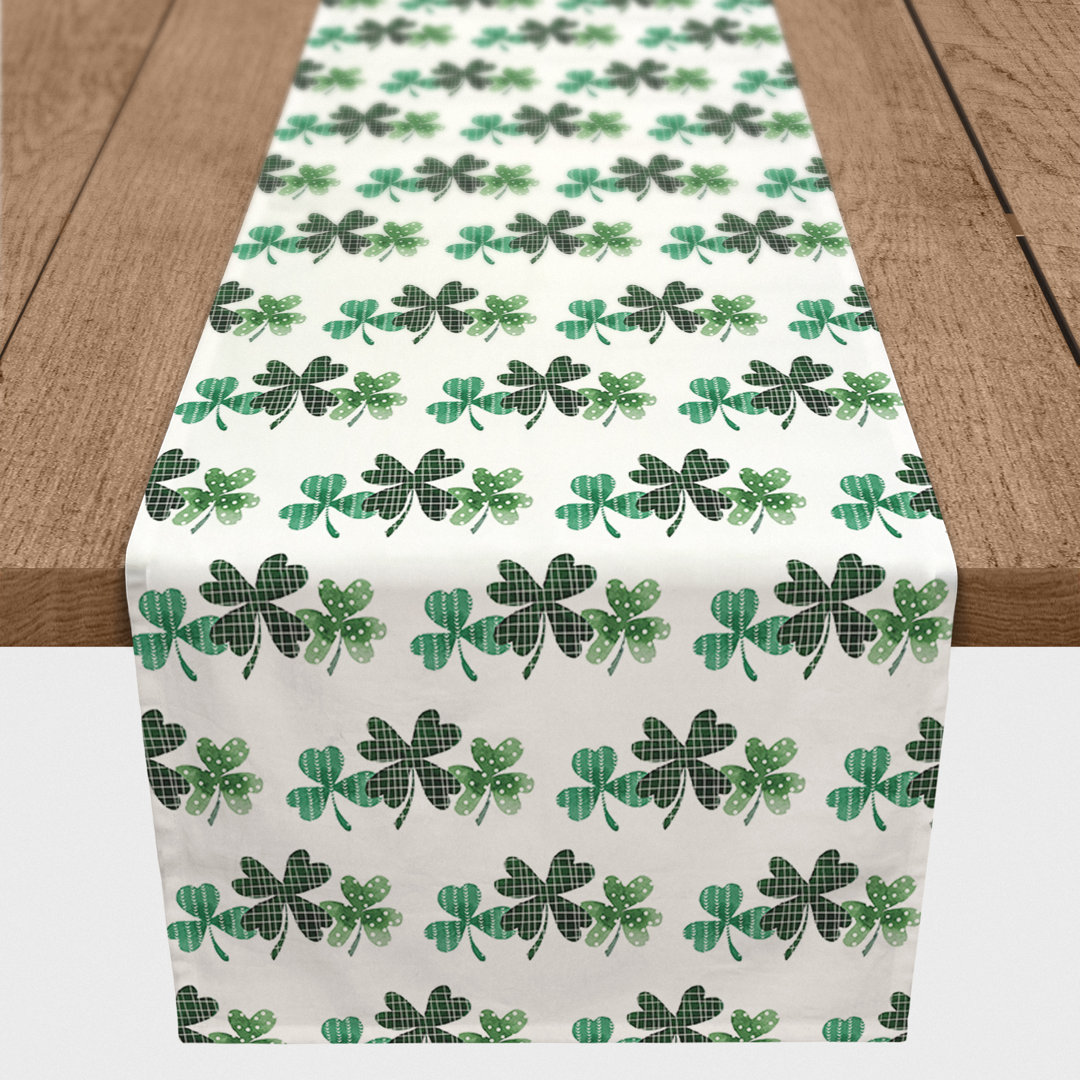 Dammann Floral St. Patrick's Day Table Runner The Holiday Aisle® 