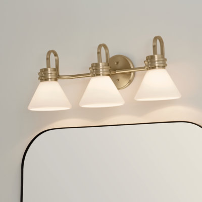 Kichler Farum 3 - Light Dimmable Vanity Light with Opal Glass