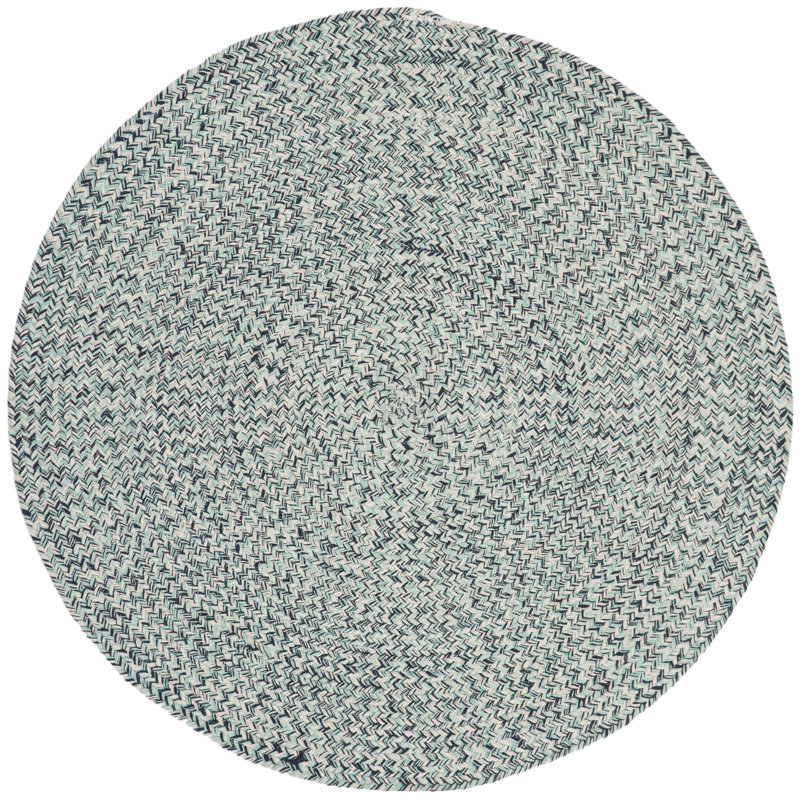 Manz Hand Woven Cotton Solid Rug, Round 3'