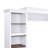 4 Entertainment Wall Unit, Walnut Tv Stand For Up To 70" Tvs, White Mid-Century Console With Wine Rack And Bookshelf Adjustable Shelves