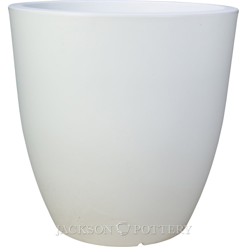Grand pot à fleurs 24 po Orion - blanc
