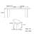 Home black rectangular rock dining table set-105490848