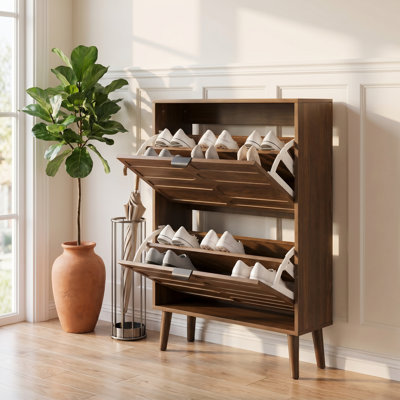23.6”wide Modern Freestanding Shoe Cabinet