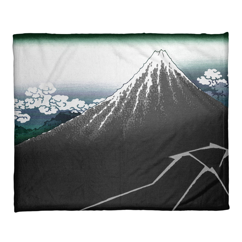 Sewn Throw Blanket, Green Ombre Sky