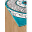 Tapis turquoise / gris Allenville-556204795