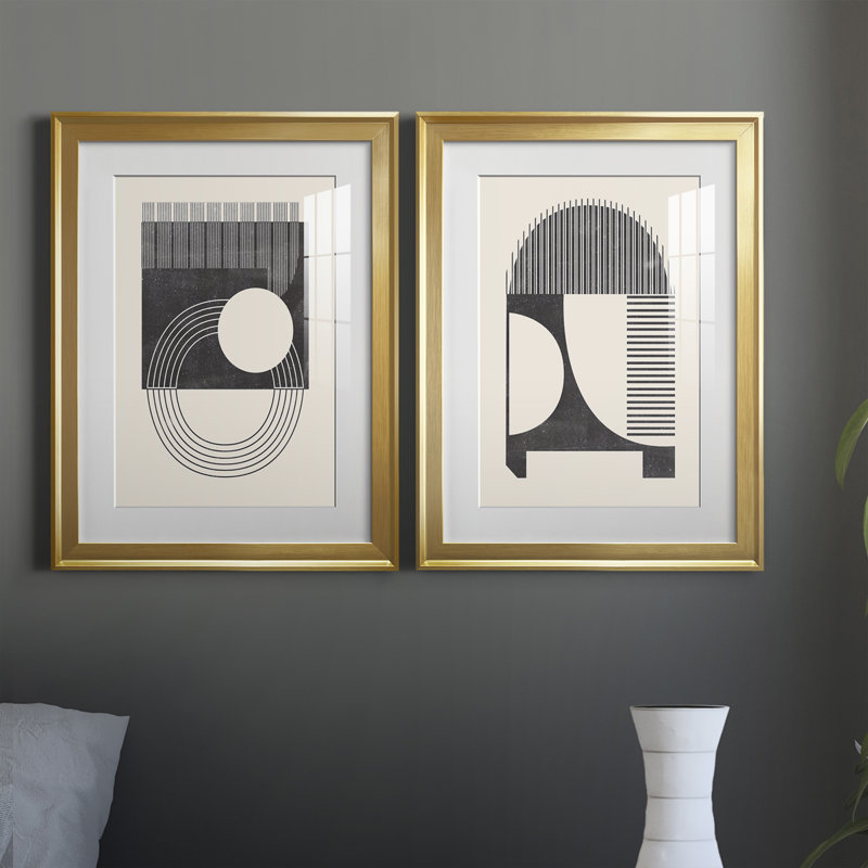 Impression encadrée Premium Inconnu III - prêt à accrocher, H 36,5 po x l 26,5 po x P 1,25 po, Cadre doré