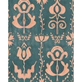 GRANDMA'S STENCIL Milky Blue Wallpaper