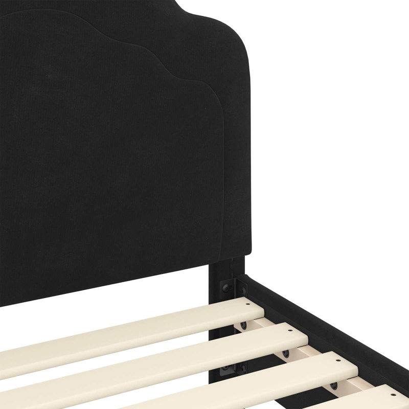Bed Frame, European Toddler (80 x 160cm), Black