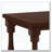 Antique  Coffee Colored Side Table
