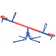 Outdoor Red and Blue Metal Rotating Seesaw