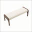 Banc long rembourré en chenille de 50,25 pouces avec pieds en bois massif, parfait pour les repas et les vestibules modernes-2004922189-2004922195