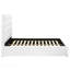 Lit plateforme double tapissier blanc Dulcey-948196660