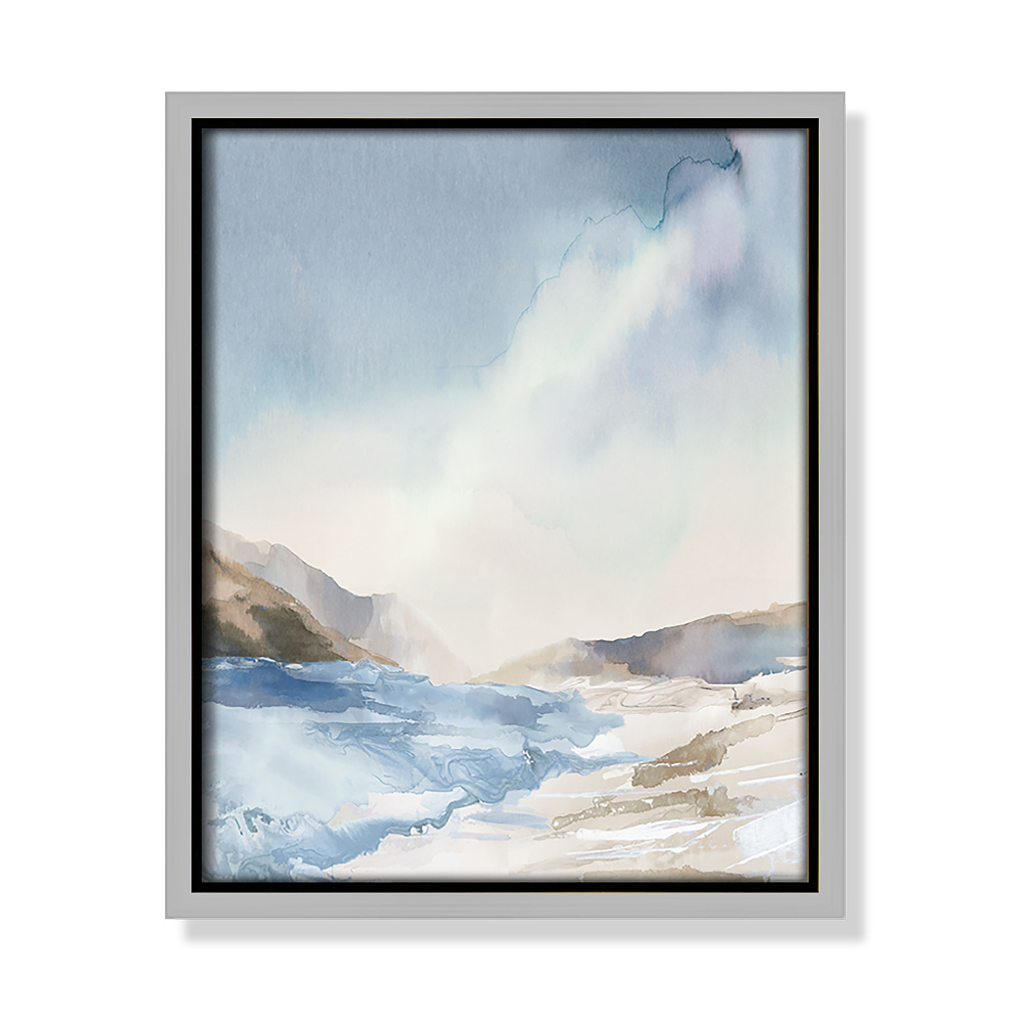 Mystic Shores Print by Mystic Shores, 11.5" H x 9.5" W, Silver