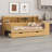 Daybed With Storage Shelves, Multi-Functional Bed With Two Storage Drawers And Study Desk-1067345045