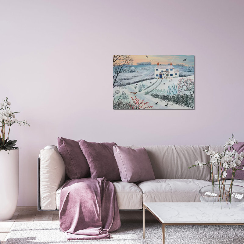 «Cottage» par Winter Common par Jo Grundy - impression non encadrée, H 16 po x l 24 po x P 0,25 po