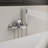 Wall Mount Tub Faucet Roman Bathtub Filler with Handheld Shower-114216933
