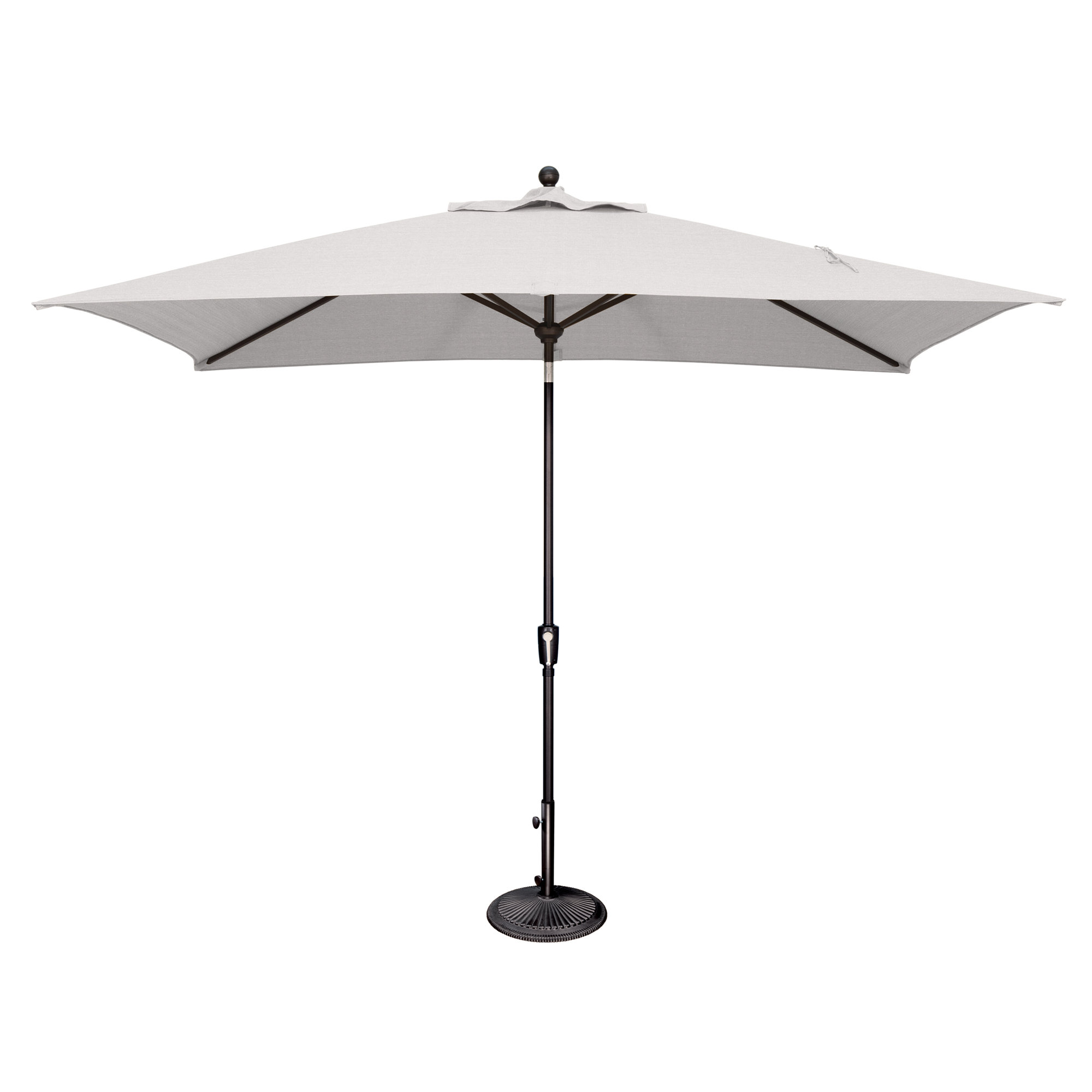 Launceston 78'' Outdoor Umbrella, Gray Solefin, Black